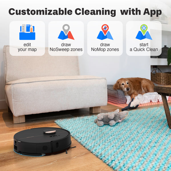 Dustin Plus Self-emptying Robot Vacuum & Mop