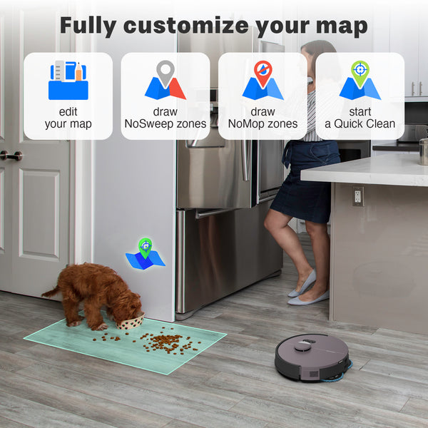 Dustin Combo Self-emptying Robot Vacuum & Mop