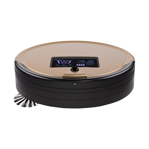 Bob PetHair Plus Robotic Vacuum Cleaner and Mop front view in champagne
