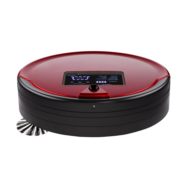 Bob PetHair Plus Robotic Vacuum Cleaner and Mop front view in rouge